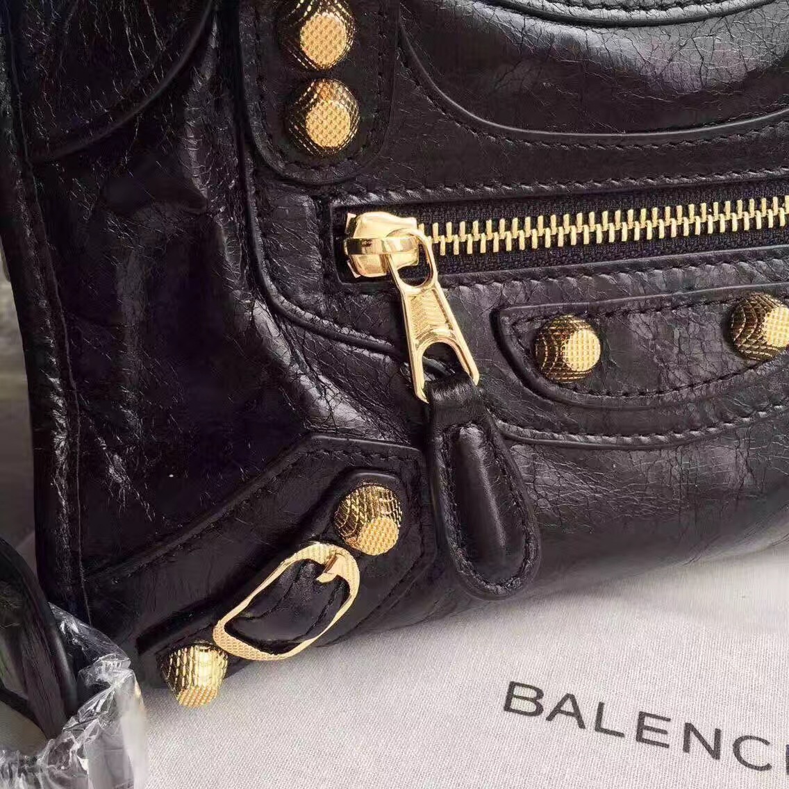 balenciaga city mini black handbags