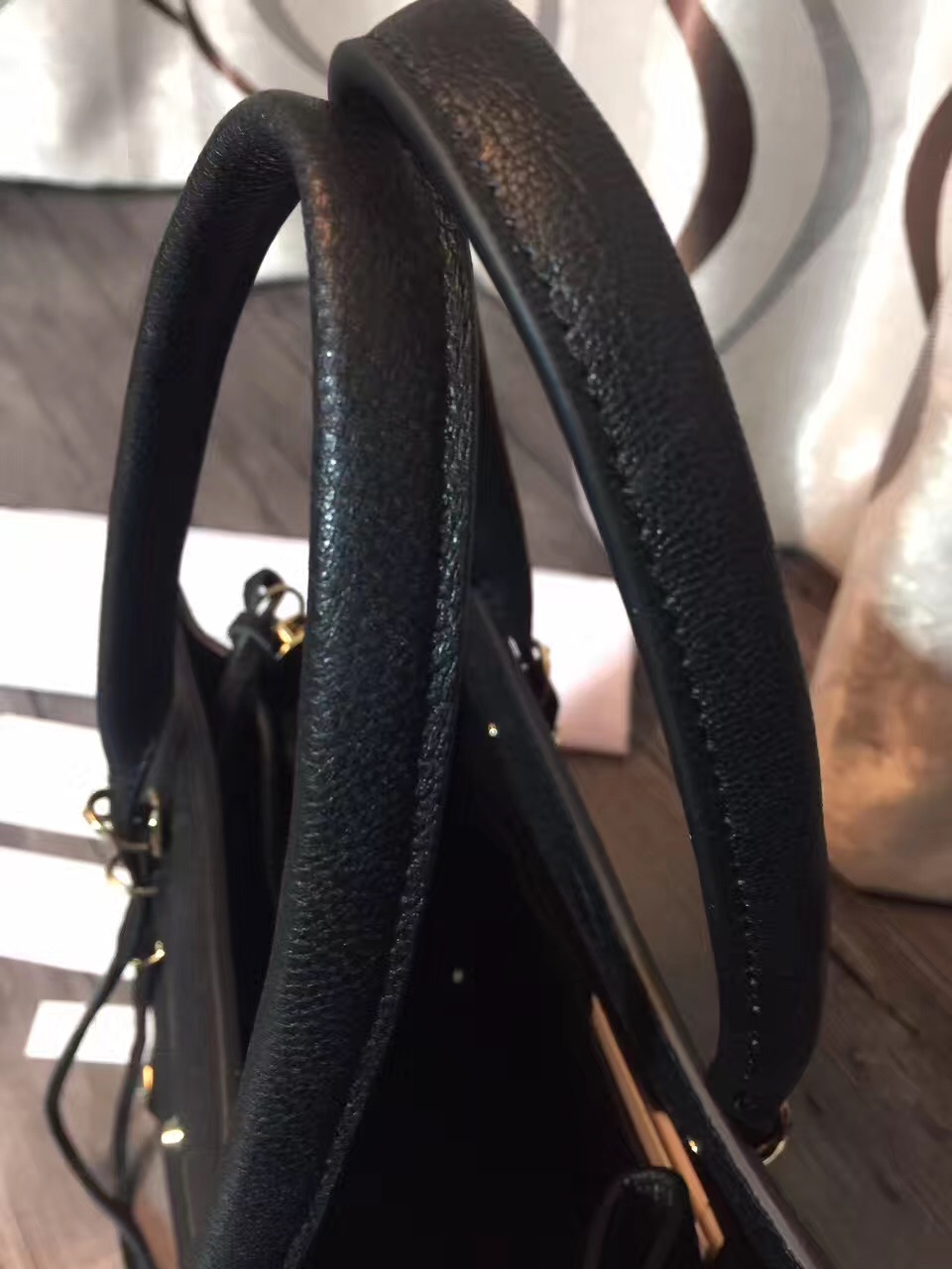 balenciaga city mini black goatskin handbags