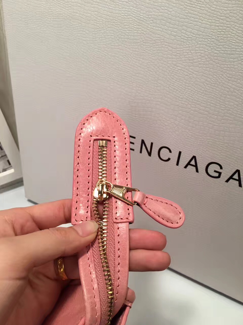 balenciaga city large pink handbags