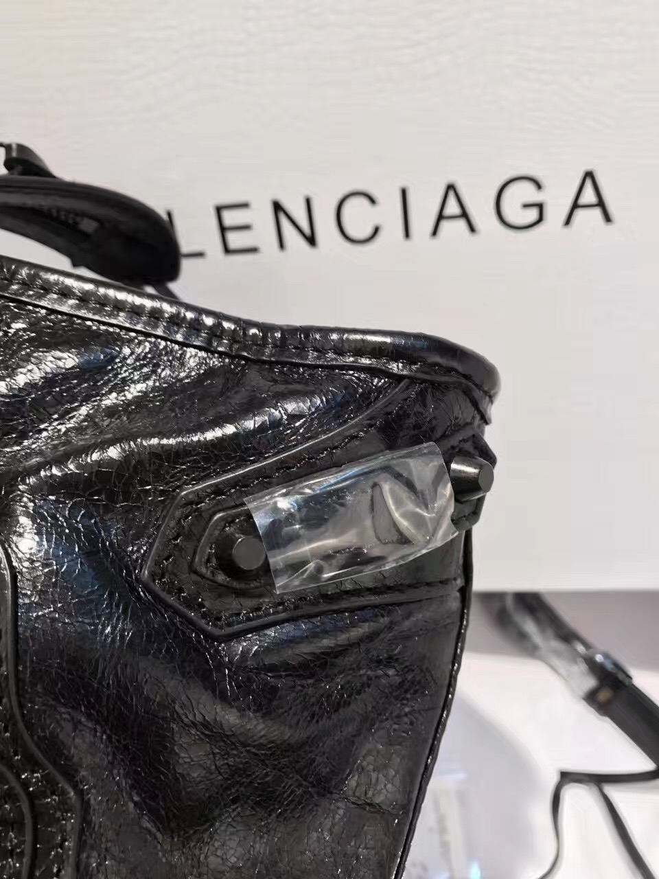 balenciaga city mini black handbags