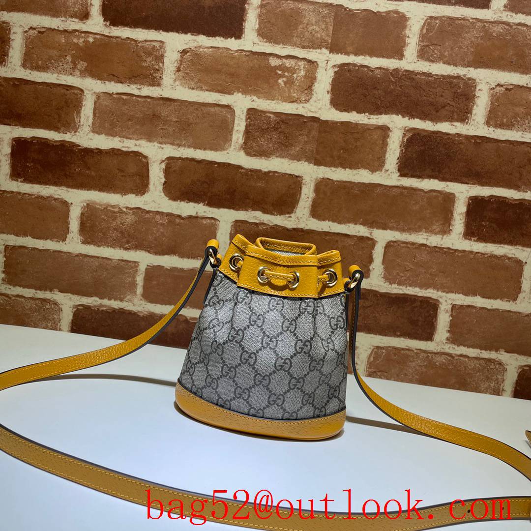 Gucci Kai Small Bear Bucket Bag Purse Yellow