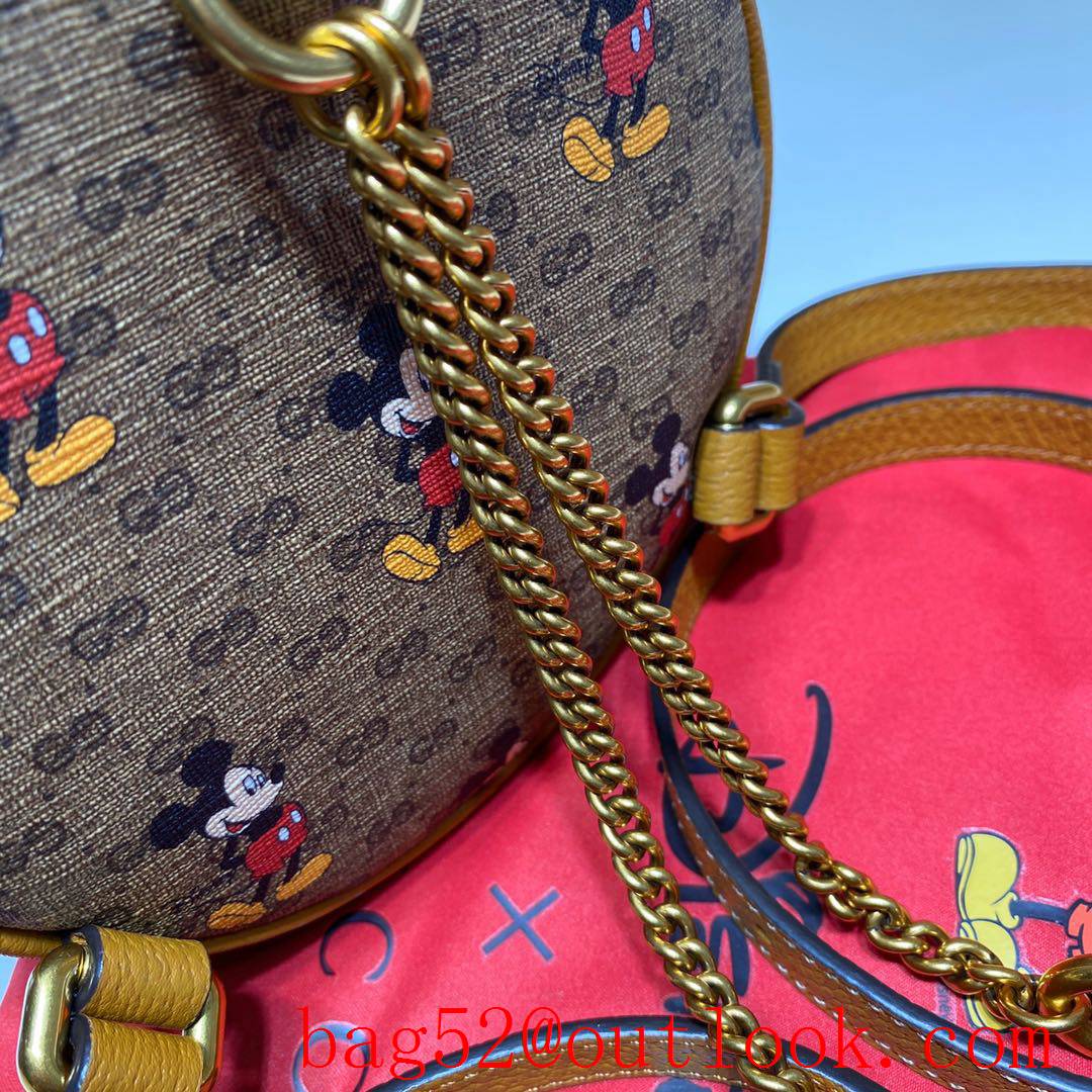 Gucci Disney Mickey Mini Yellow Shoulder backpack Bag purse