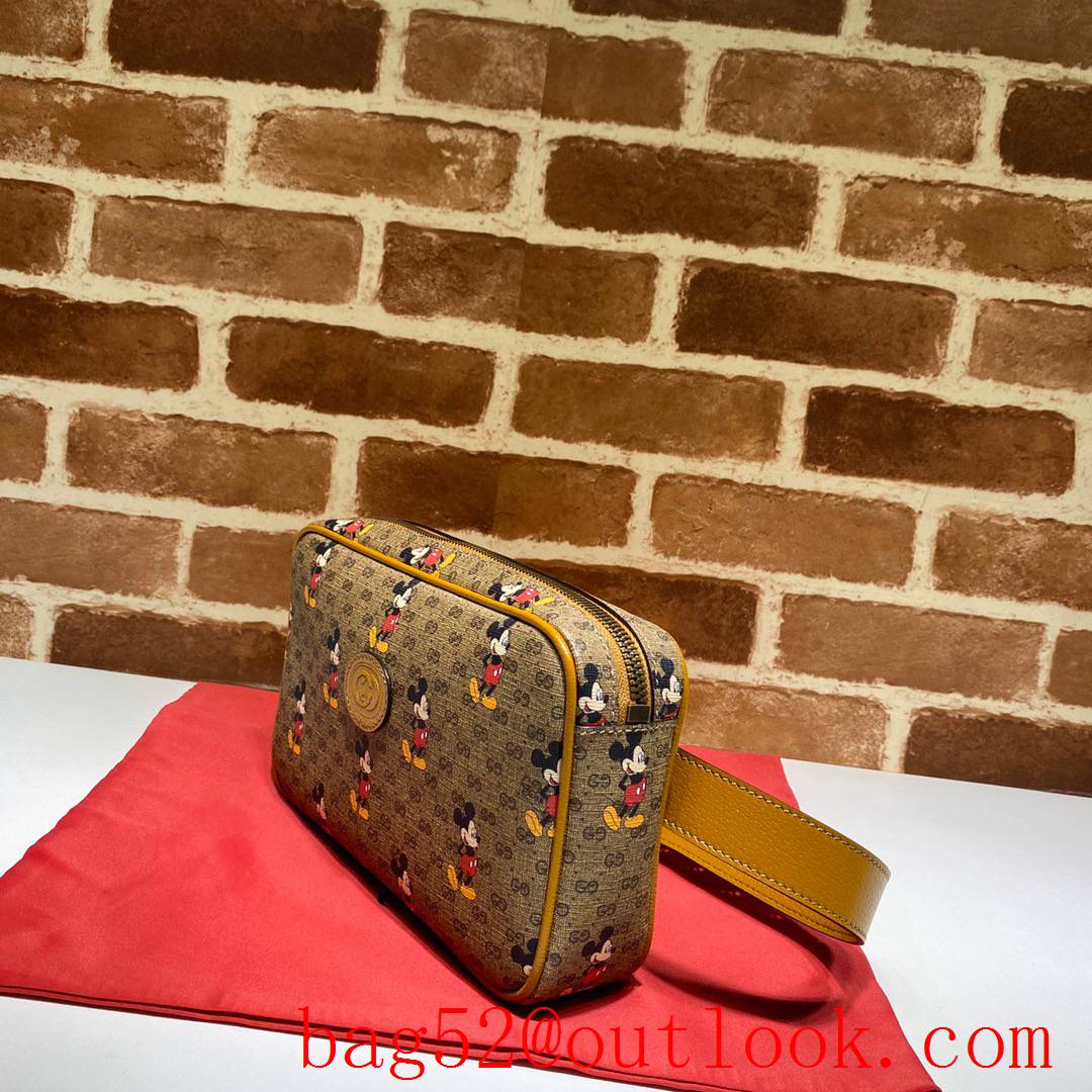 Gucci Disney Mickey GG Yellow Belt Bag purse