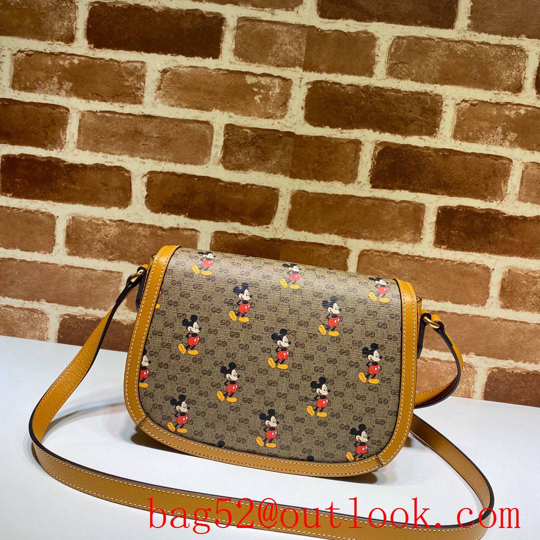 Gucci Disney Mickey Small Yellow GG Shoulder Bag purse