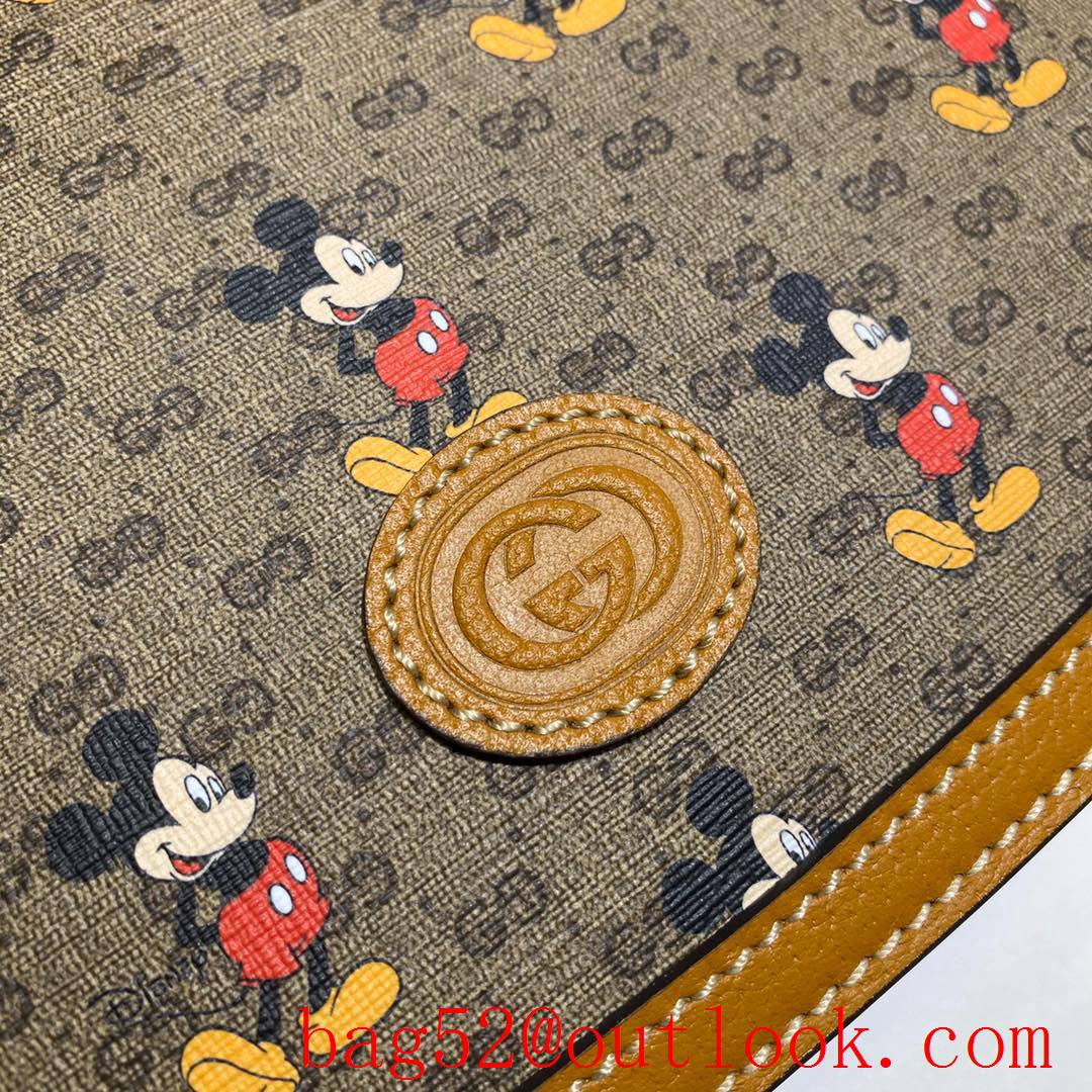 Gucci Disney Mickey Small Yellow GG Shoulder Bag purse