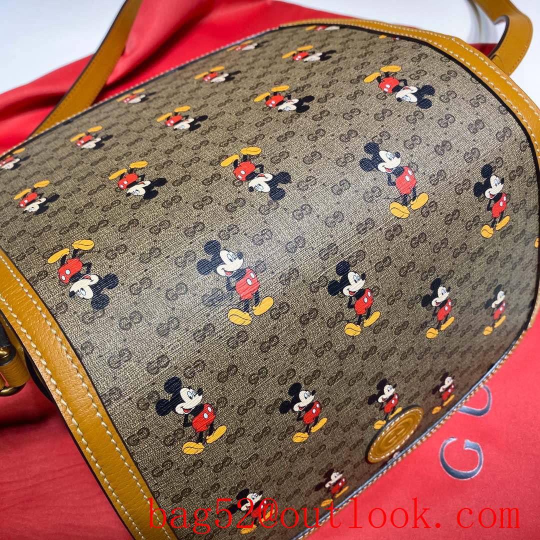 Gucci Disney Mickey Small Yellow GG Shoulder Bag purse