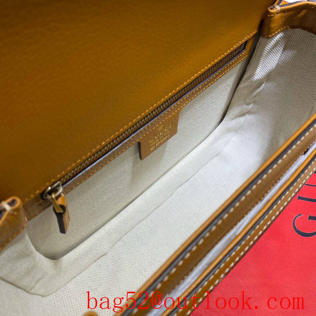 Gucci Disney Mickey Small Yellow GG Shoulder Bag purse