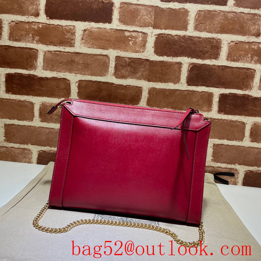 Gucci Ophidia Epilogue GG red leather Shoulder Bag purse