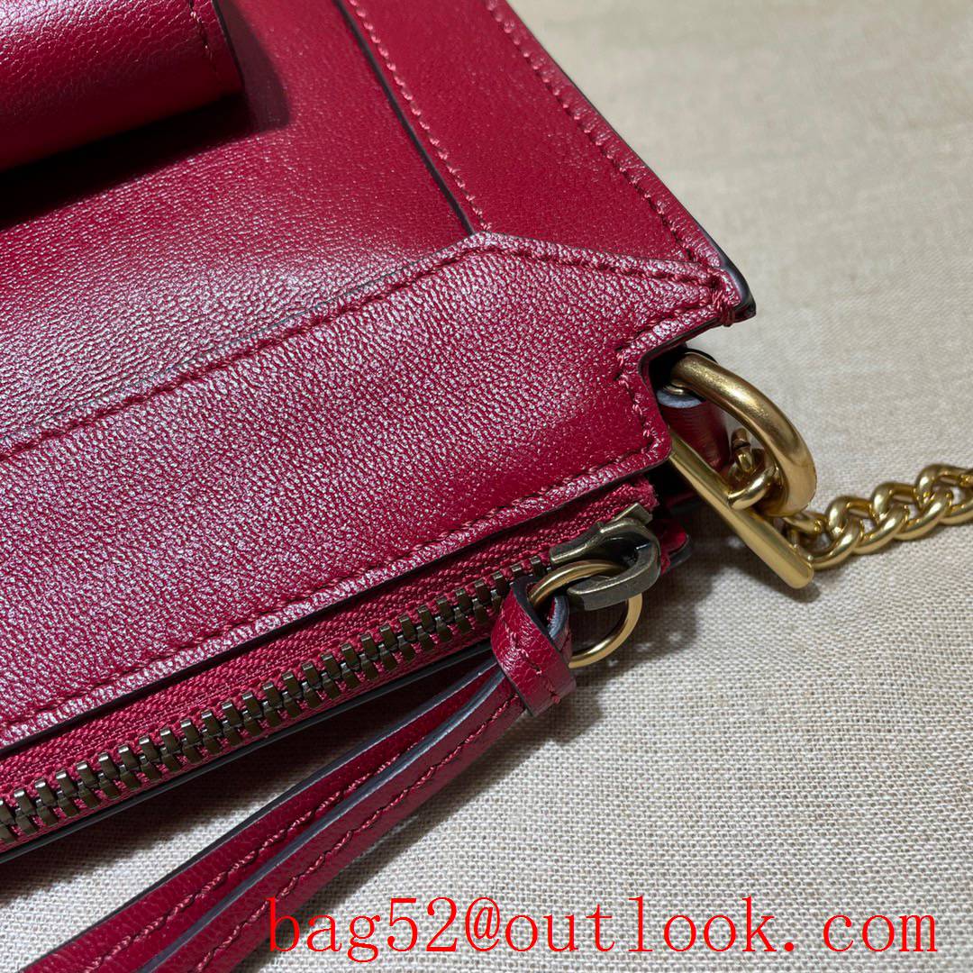 Gucci Ophidia Epilogue GG red leather Shoulder Bag purse