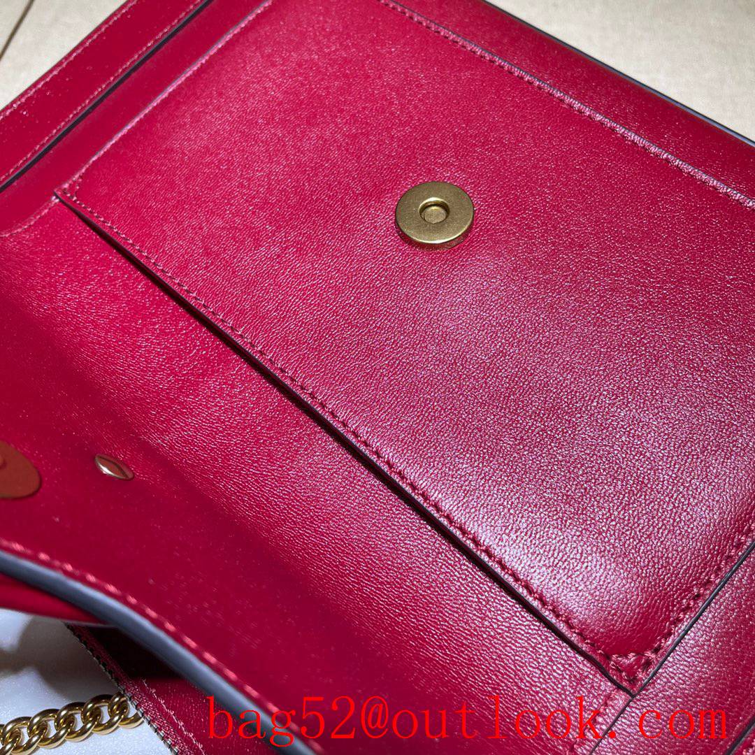 Gucci Ophidia Epilogue GG red leather Shoulder Bag purse