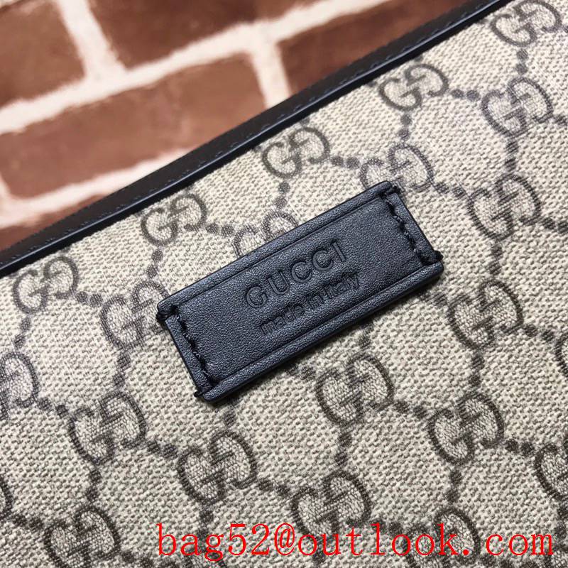 Gucci GG Supreme Men Clutch Purse Handbag Bag