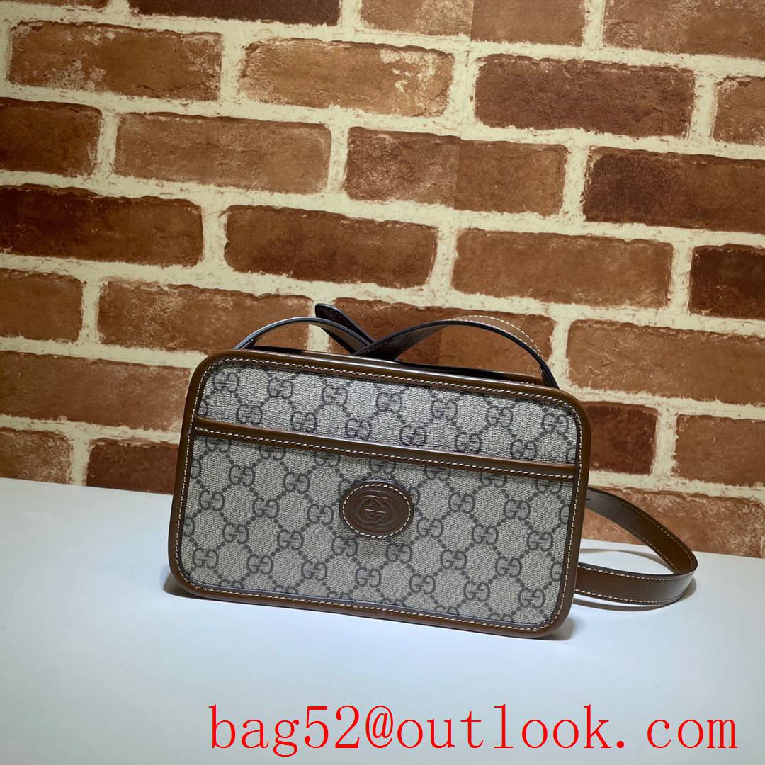 Gucci GG Retro Small Brown Camera shoulder Bag purse