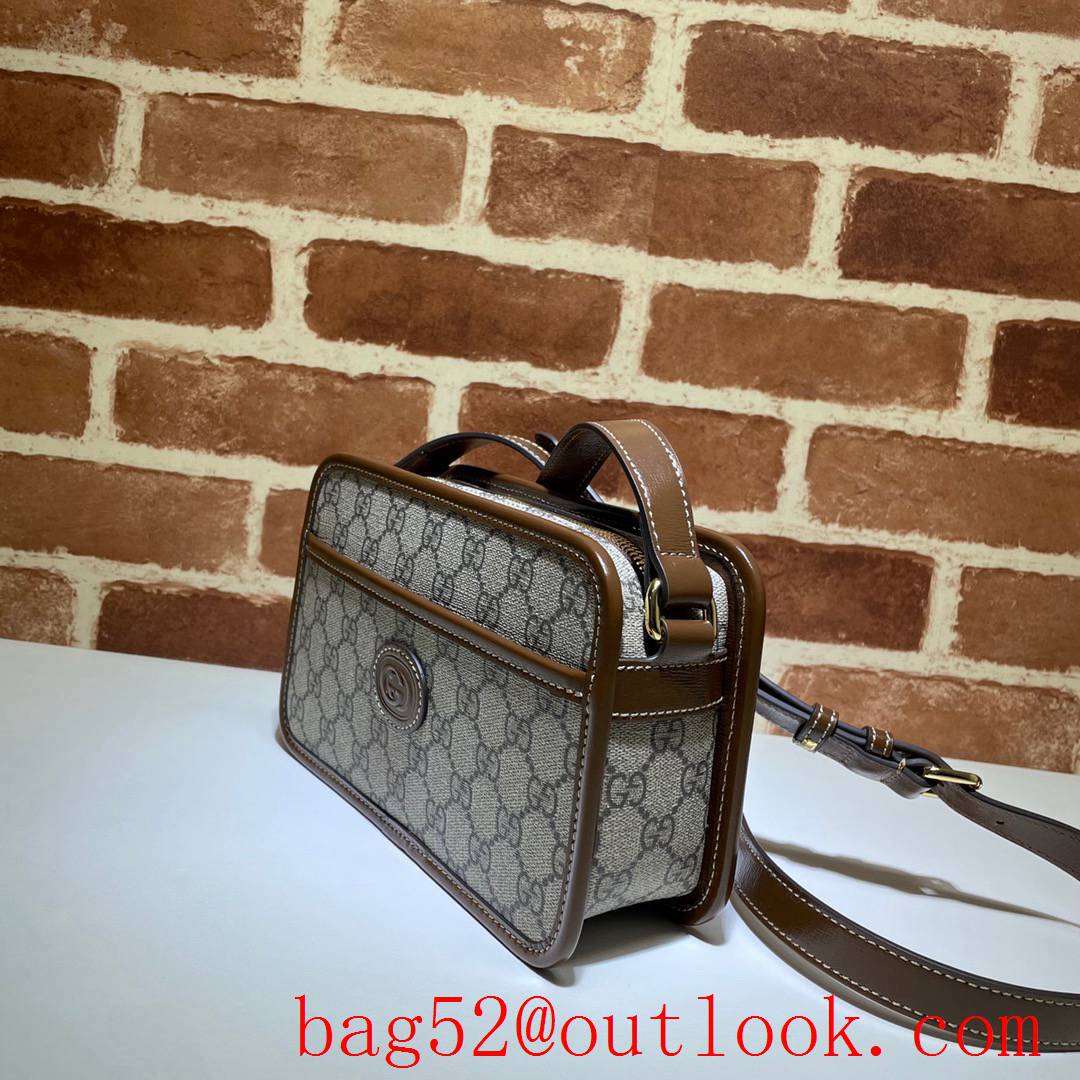 Gucci GG Retro Small Brown Camera shoulder Bag purse