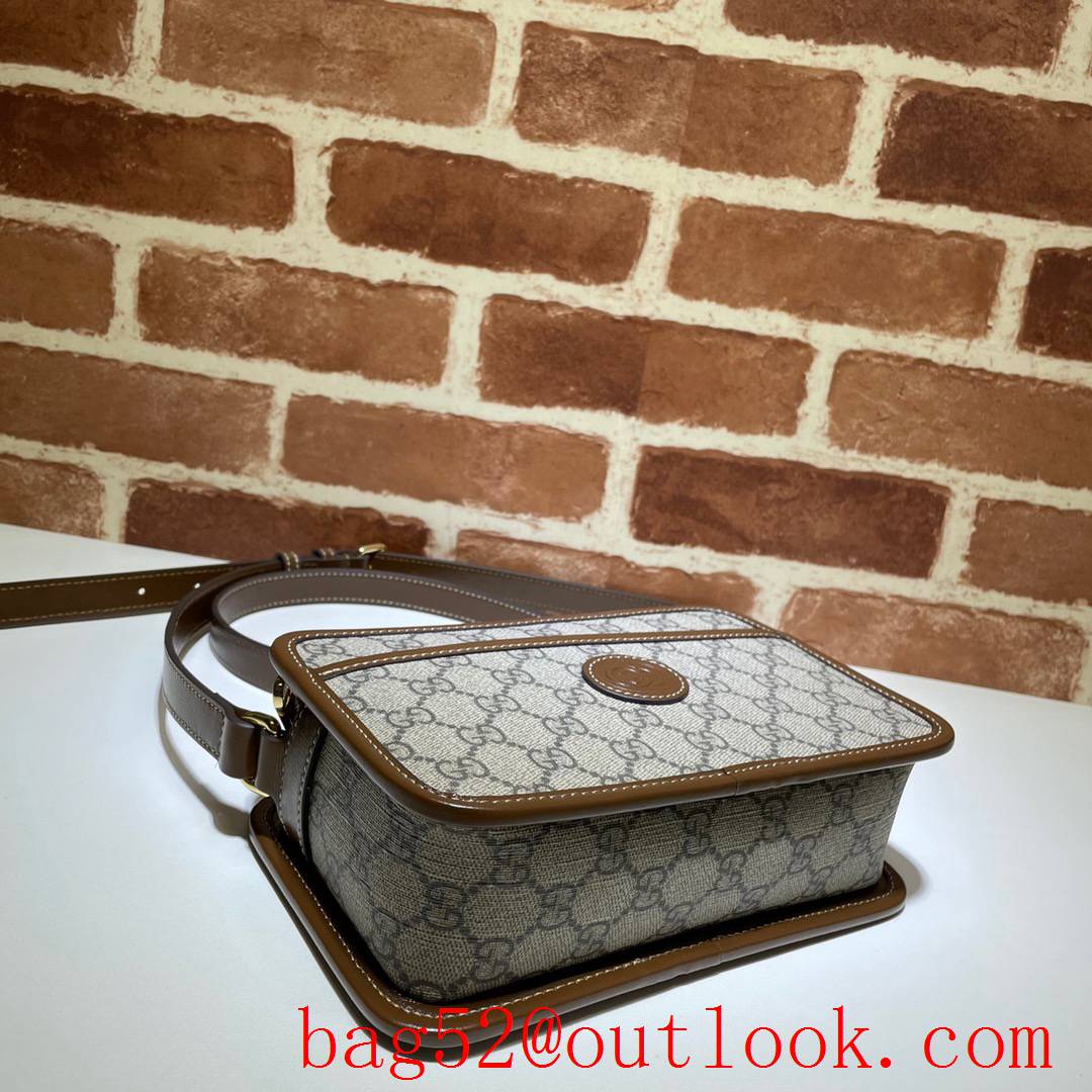 Gucci GG Retro Small Brown Camera shoulder Bag purse