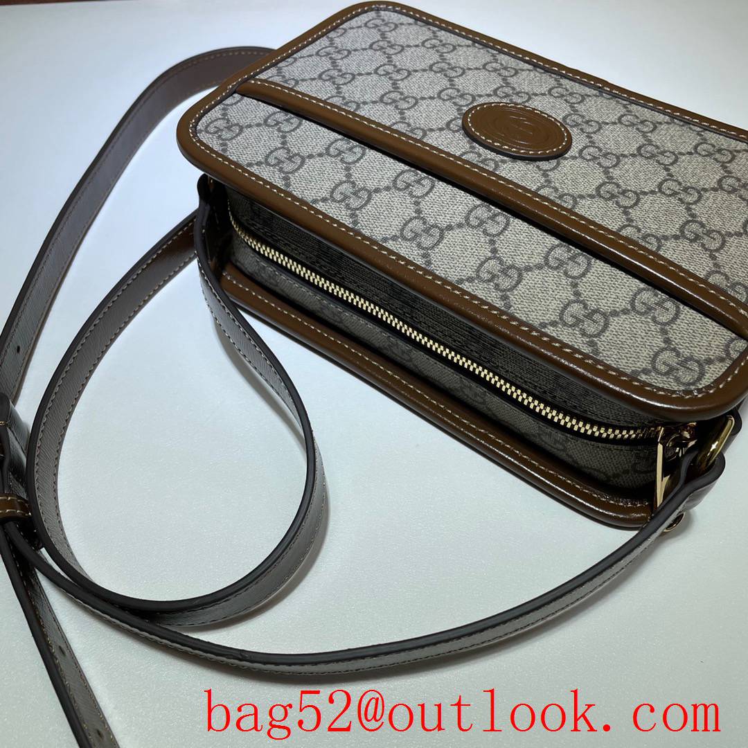 Gucci GG Retro Small Brown Camera shoulder Bag purse