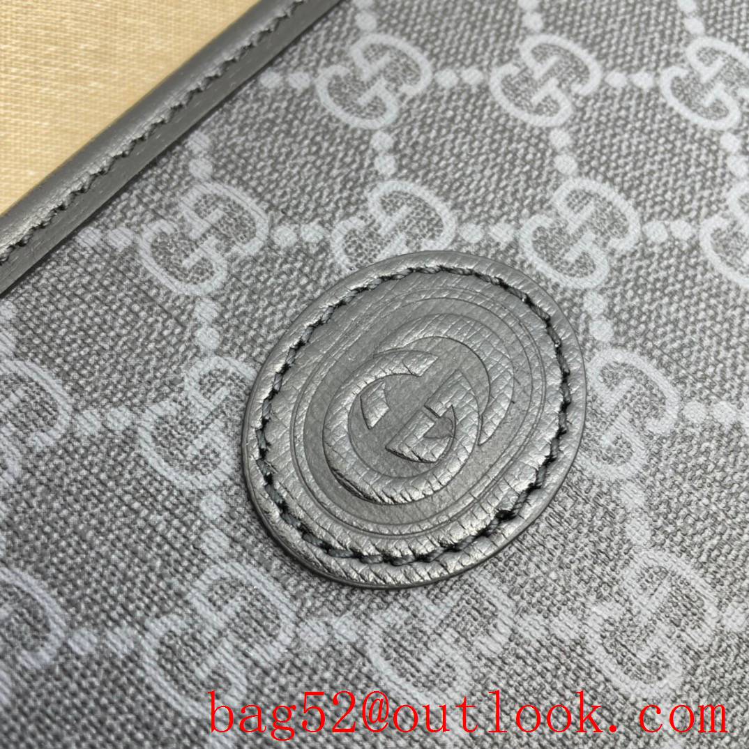 Gucci GG Retro Men black Clutch Purse Bag