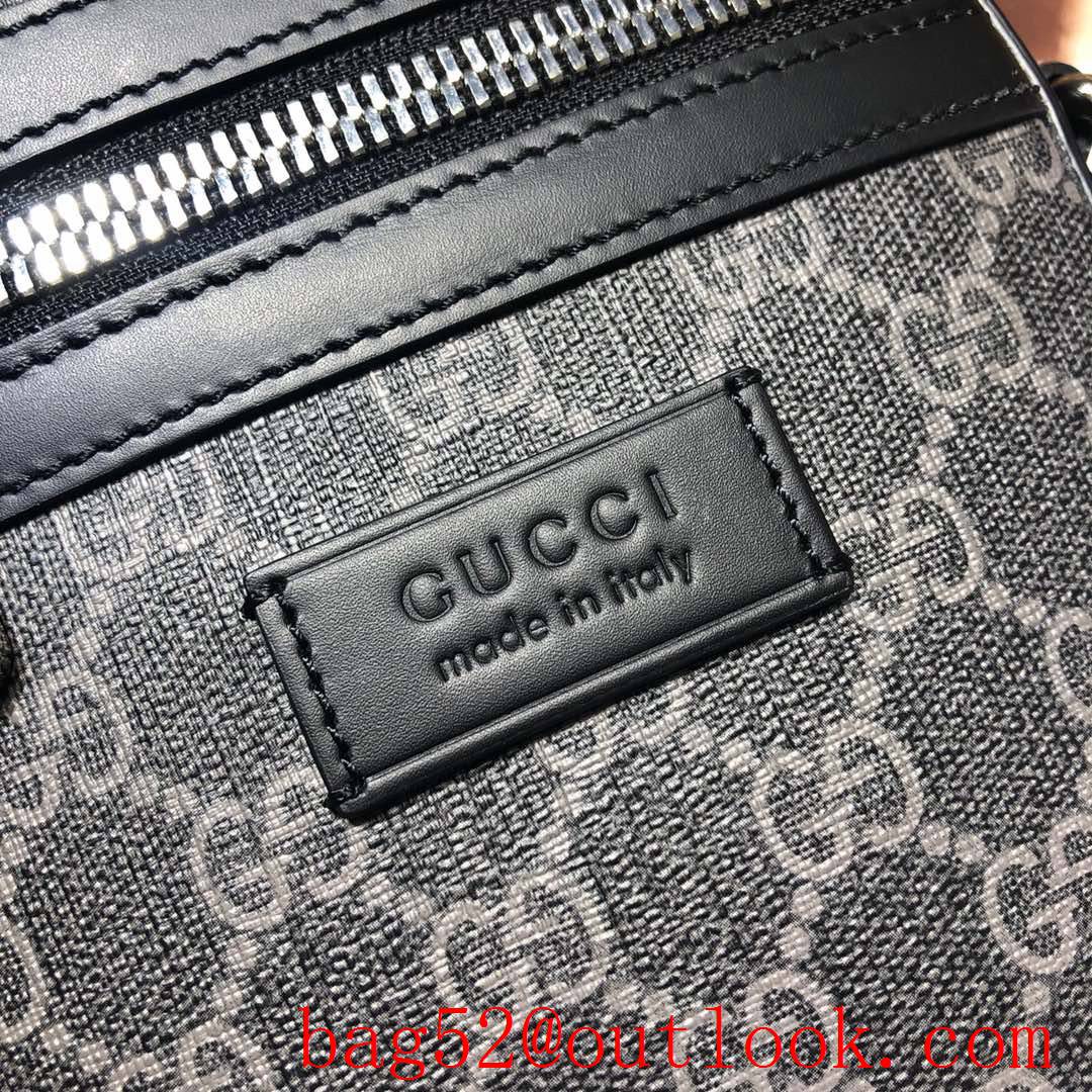 Gucci GG Supreme Fabric Black Men Shoulder Bag purse