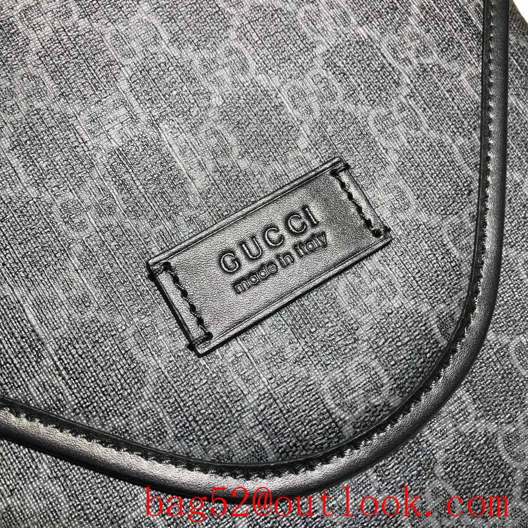 Gucci GG Supreme Fabric Black Men Messenger Bag purse