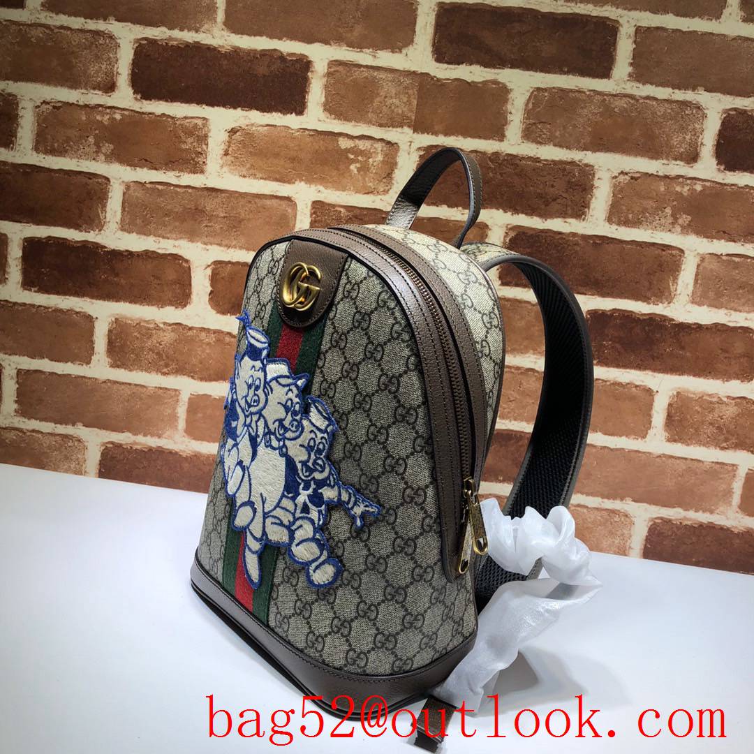 Gucci Ophidia GG Supreme Small Pigs Backpack Bag