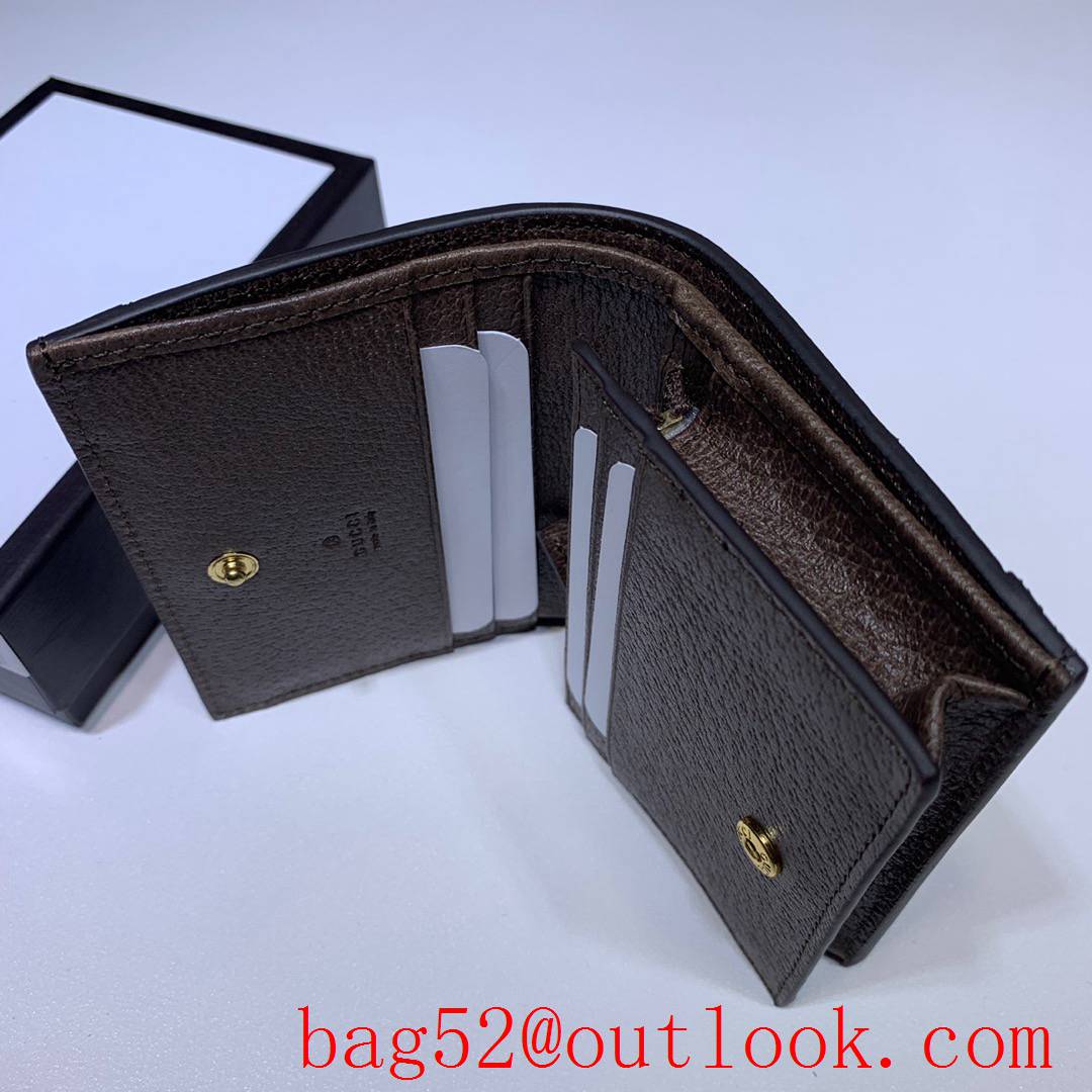 Gucci Ophidia GG Short Coffee Wallet Purse