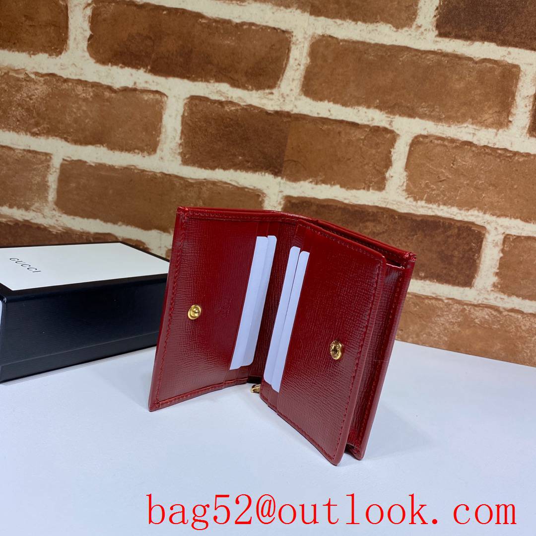 Gucci Horsebit 1955 Short red Wallet Purse