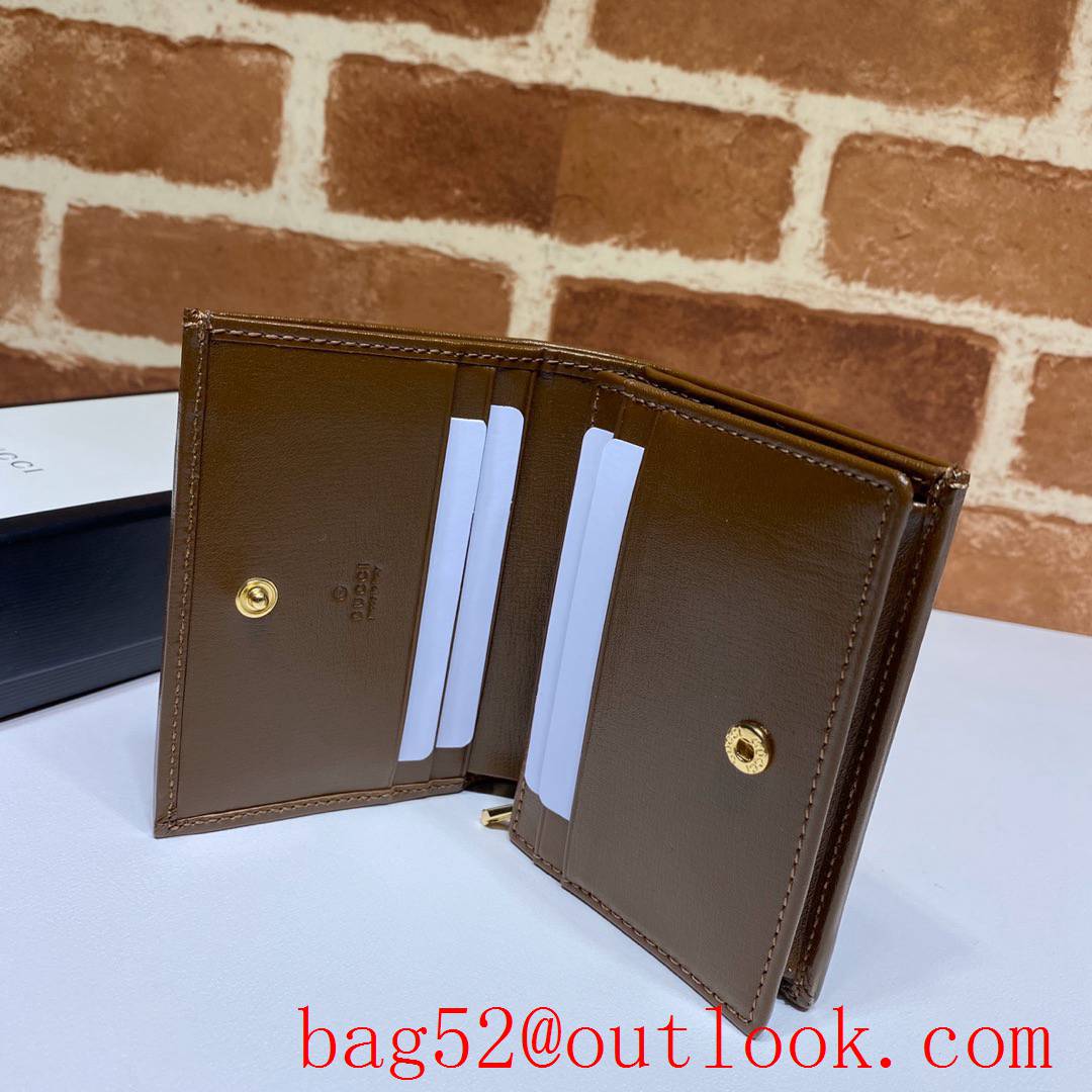 Gucci Horsebit 1955 Short Brown Wallet Purse