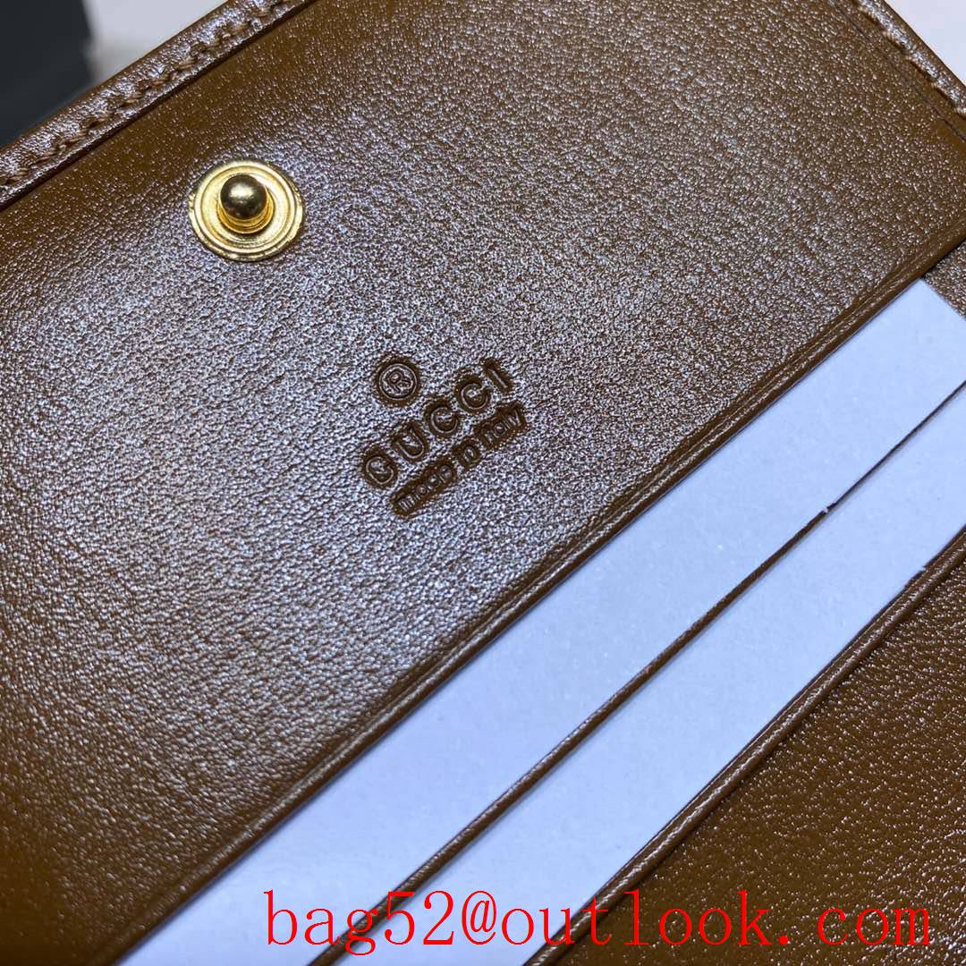 Gucci Horsebit 1955 Short Brown Wallet Purse