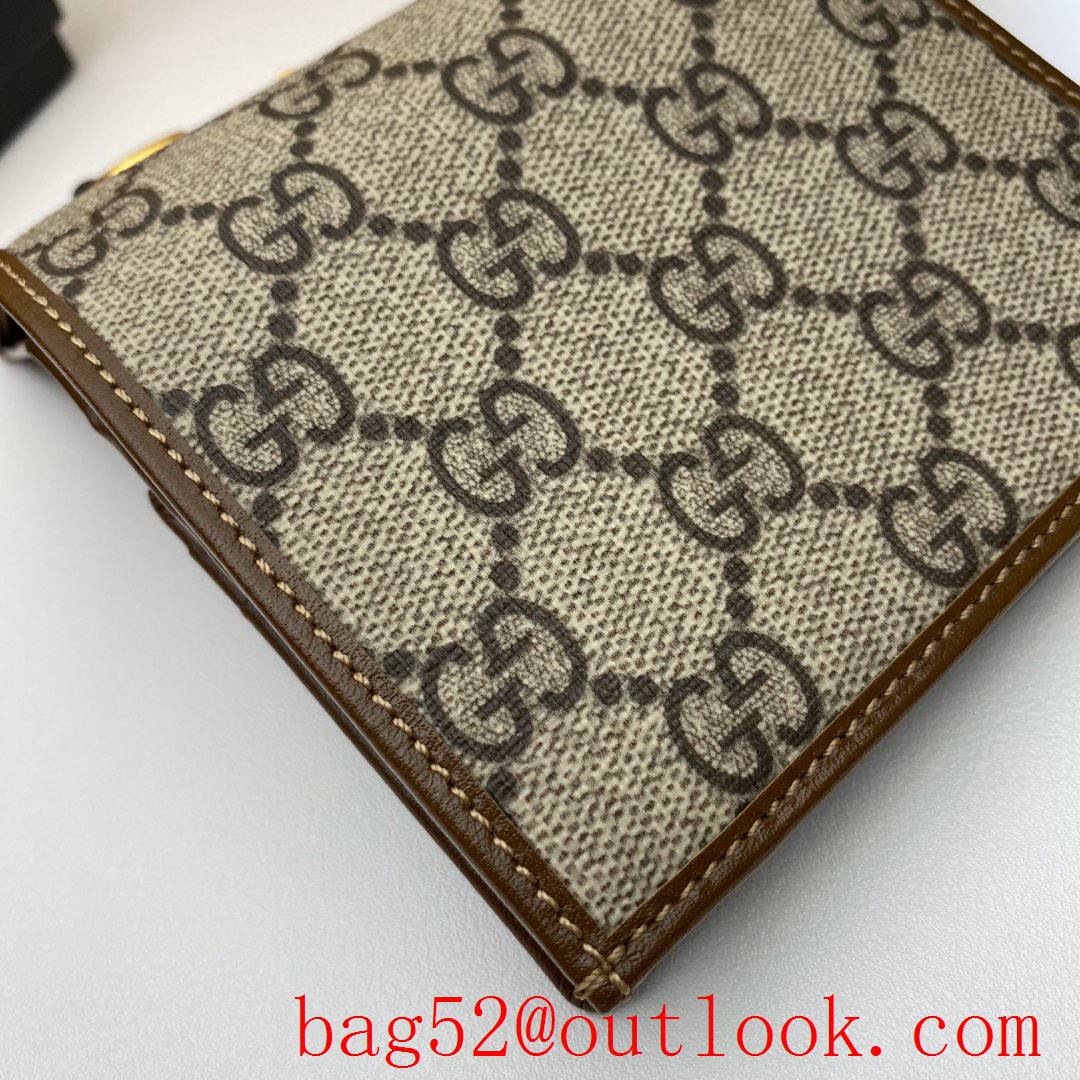 Gucci Horsebit 1955 Short Brown Wallet Purse