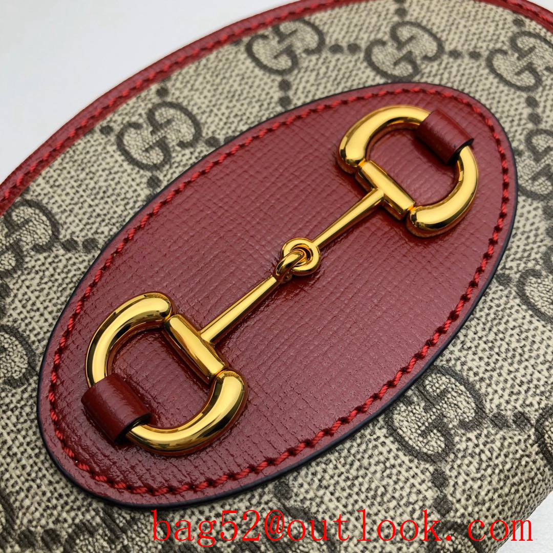 Gucci Horsebit 1955 red Round Wallet Coin Purse