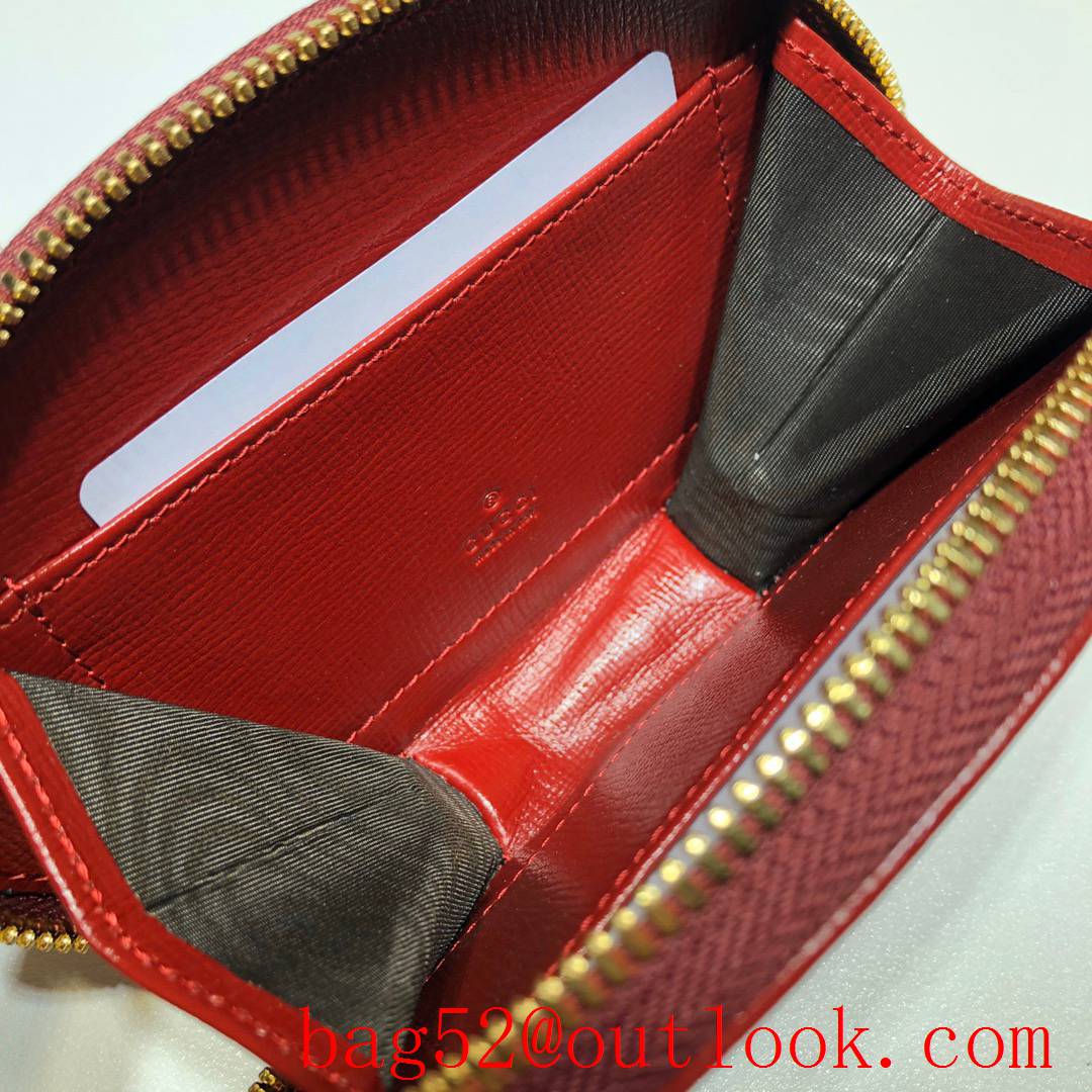 Gucci Horsebit 1955 red Round Wallet Coin Purse