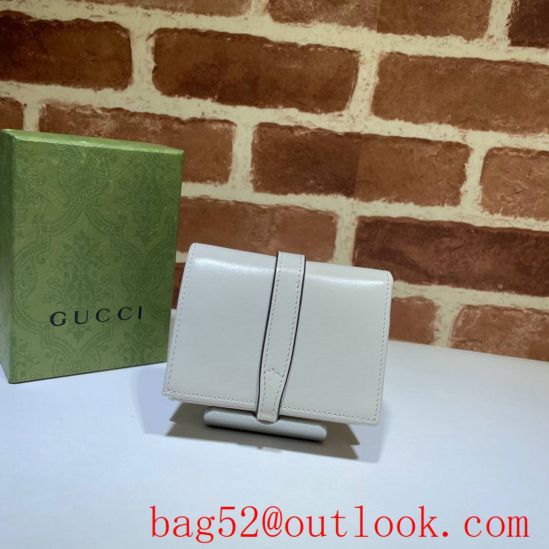 Gucci Jackie 1961 cream card holder leather Wallet Purse