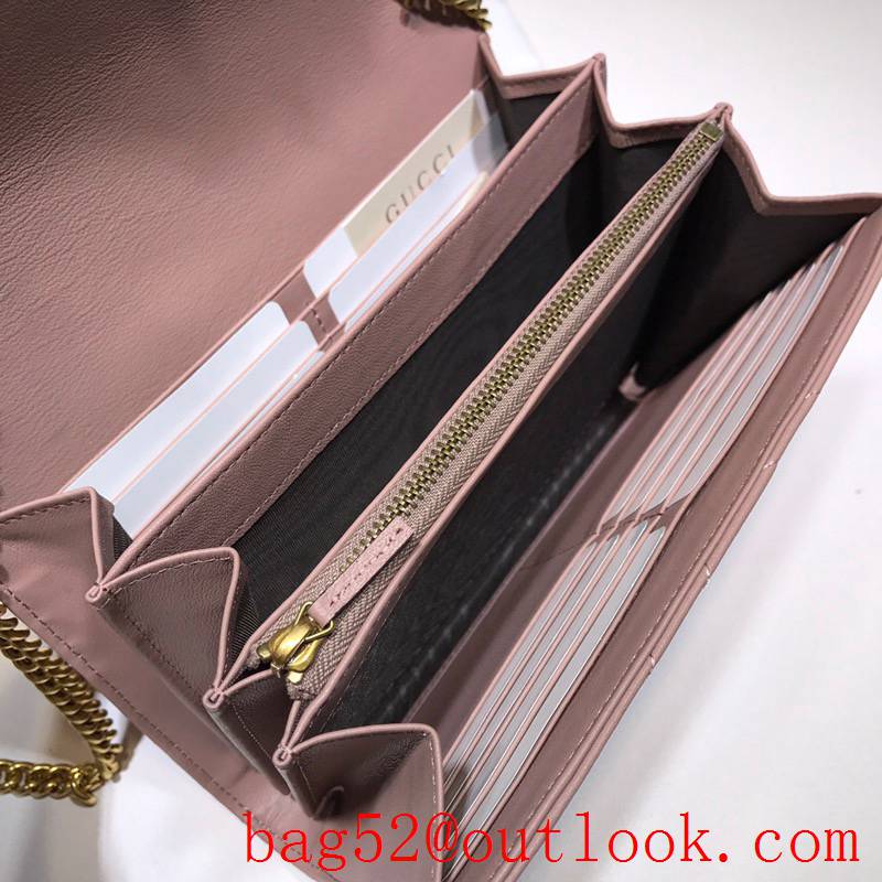 Gucci GG Marmont Small leather chain nude Shoulder Bag