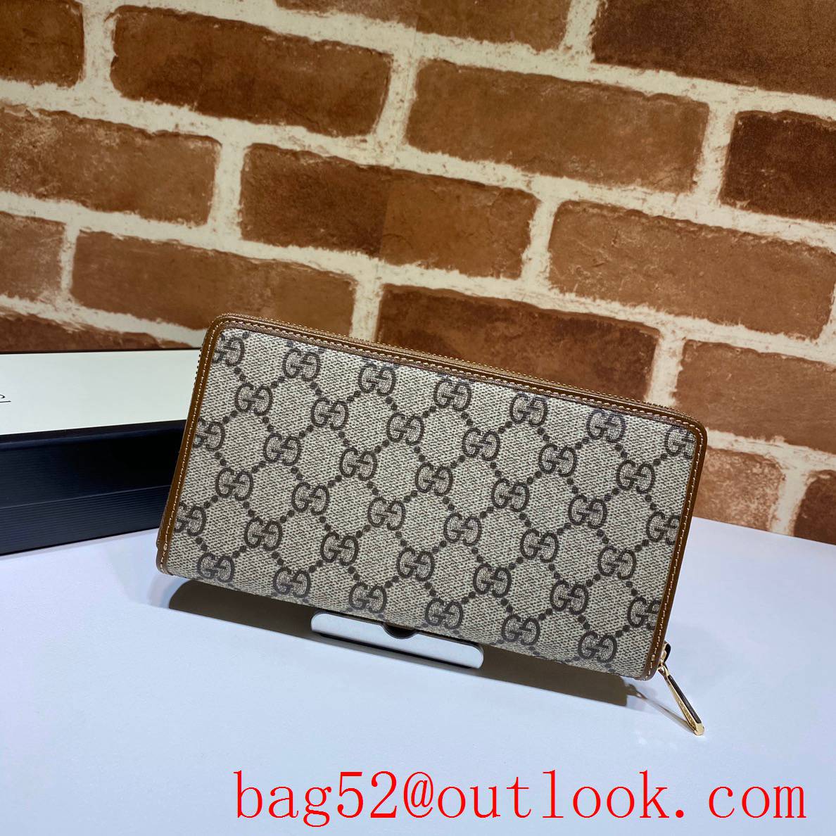 Gucci Horsebit 1955 Long Wallet Brown Purse