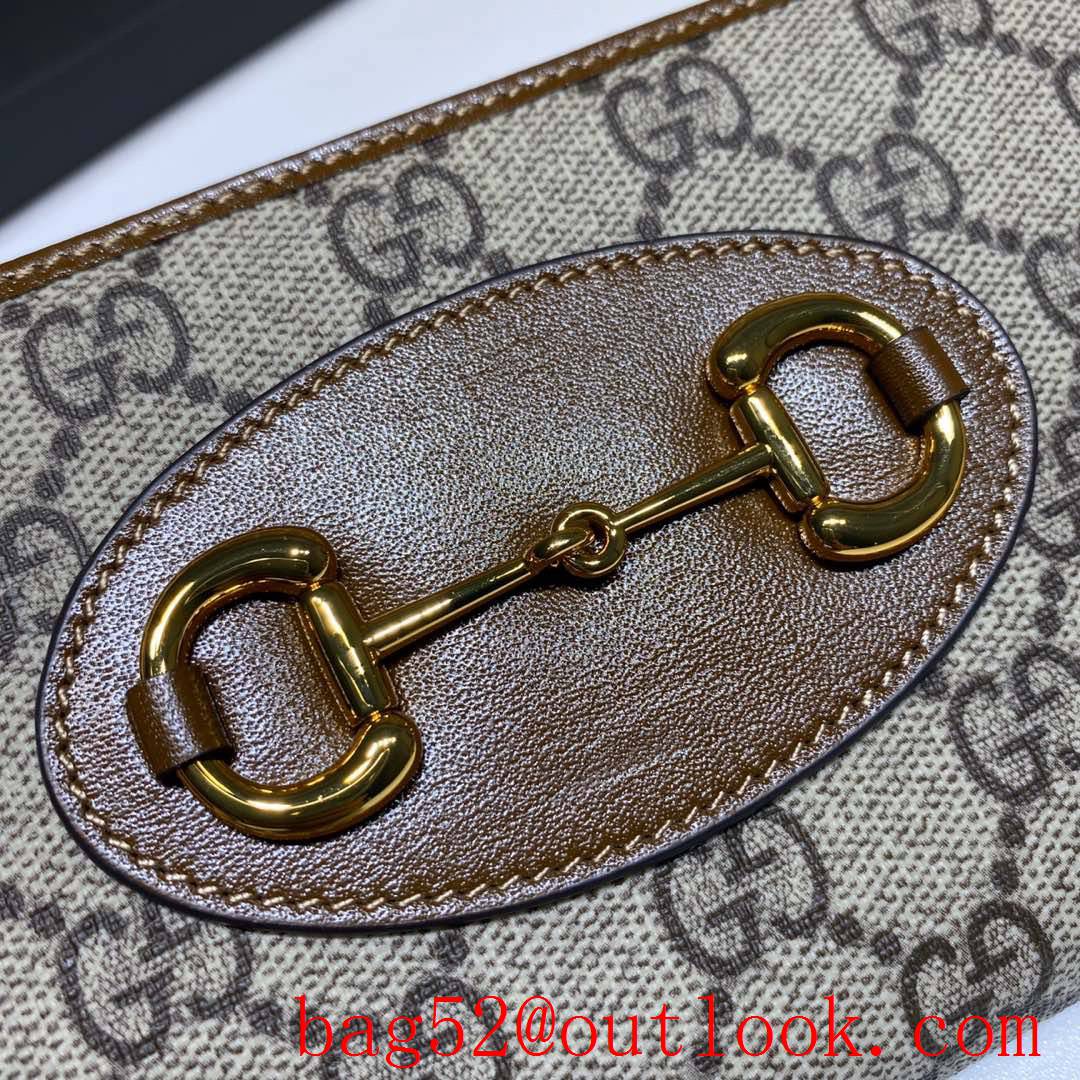 Gucci Horsebit 1955 Long Wallet Brown Purse