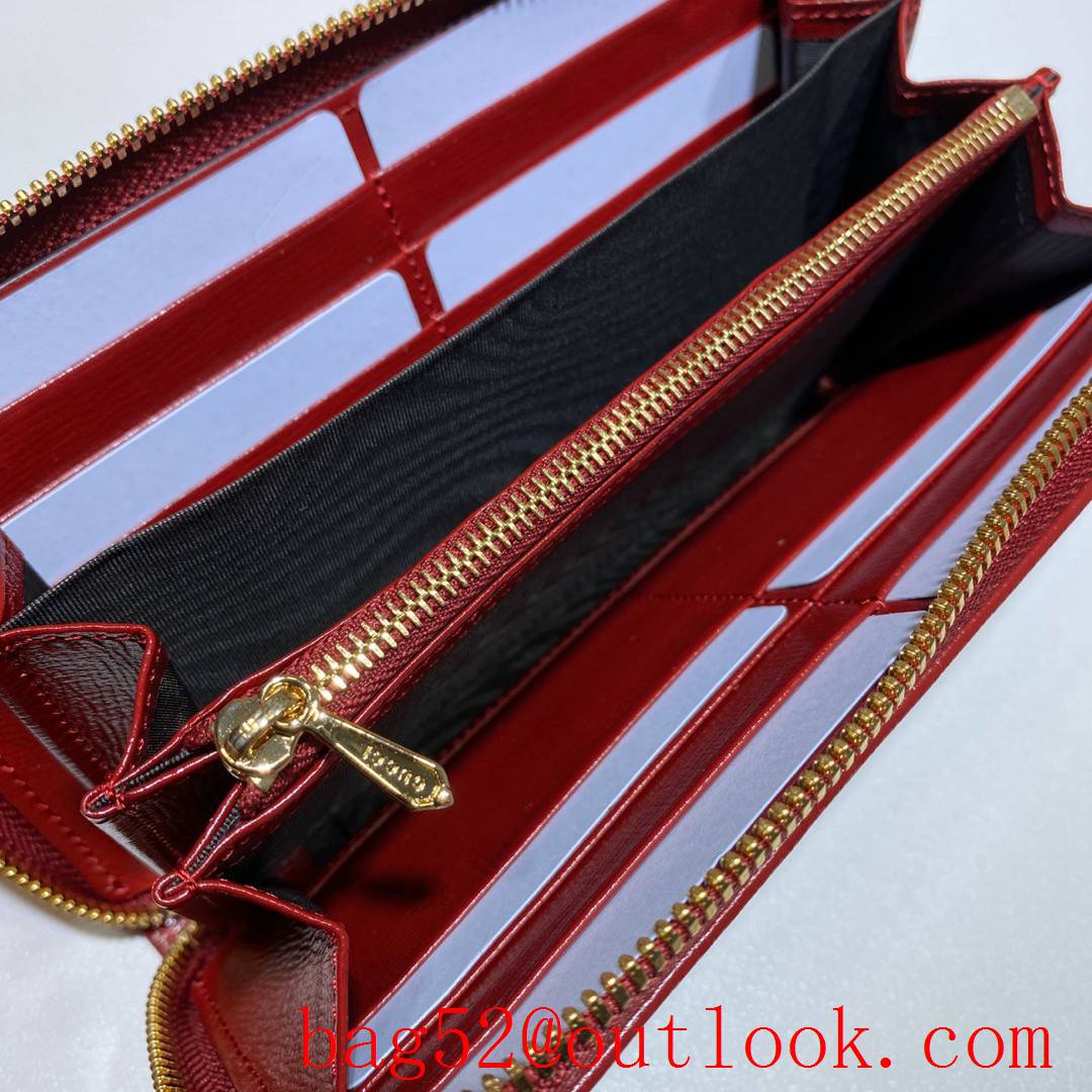 Gucci Horsebit 1955 Long Wallet red Purse