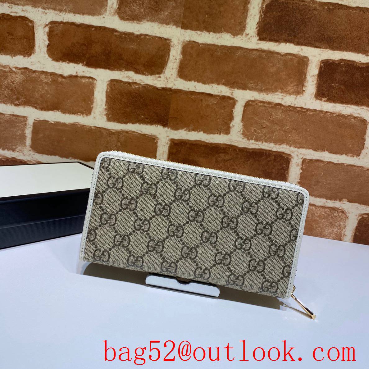 Gucci Horsebit 1955 Long Wallet cream Purse