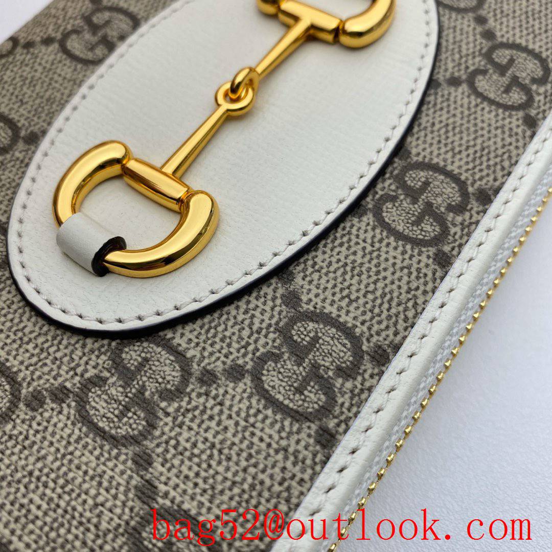 Gucci Horsebit 1955 Long Wallet cream Purse