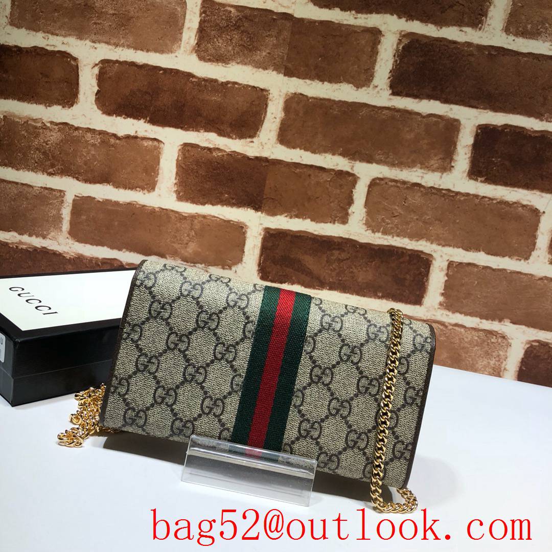 Gucci Ophidia GG small Wallet on chain woc Purse clutch