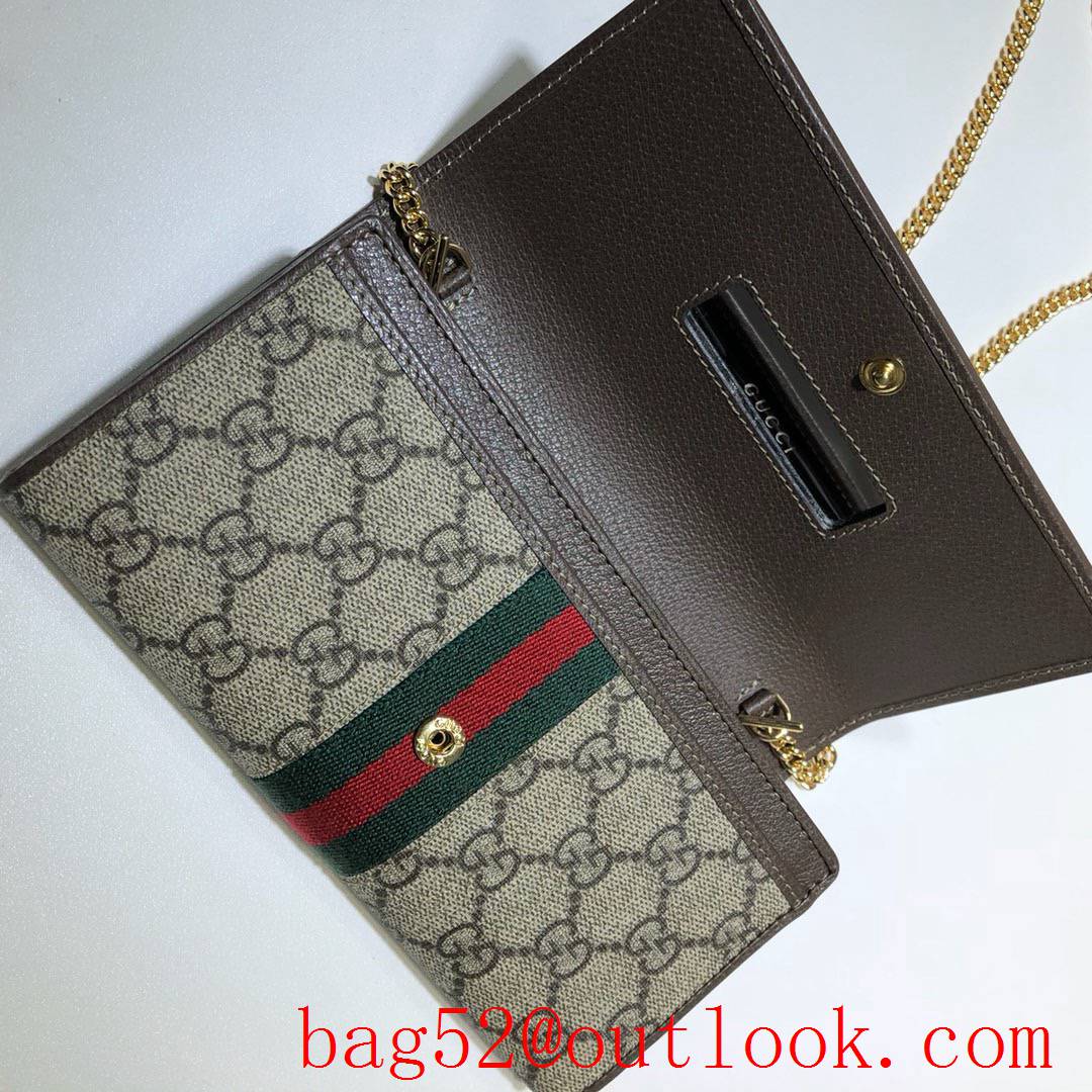 Gucci Ophidia GG small Wallet on chain woc Purse clutch