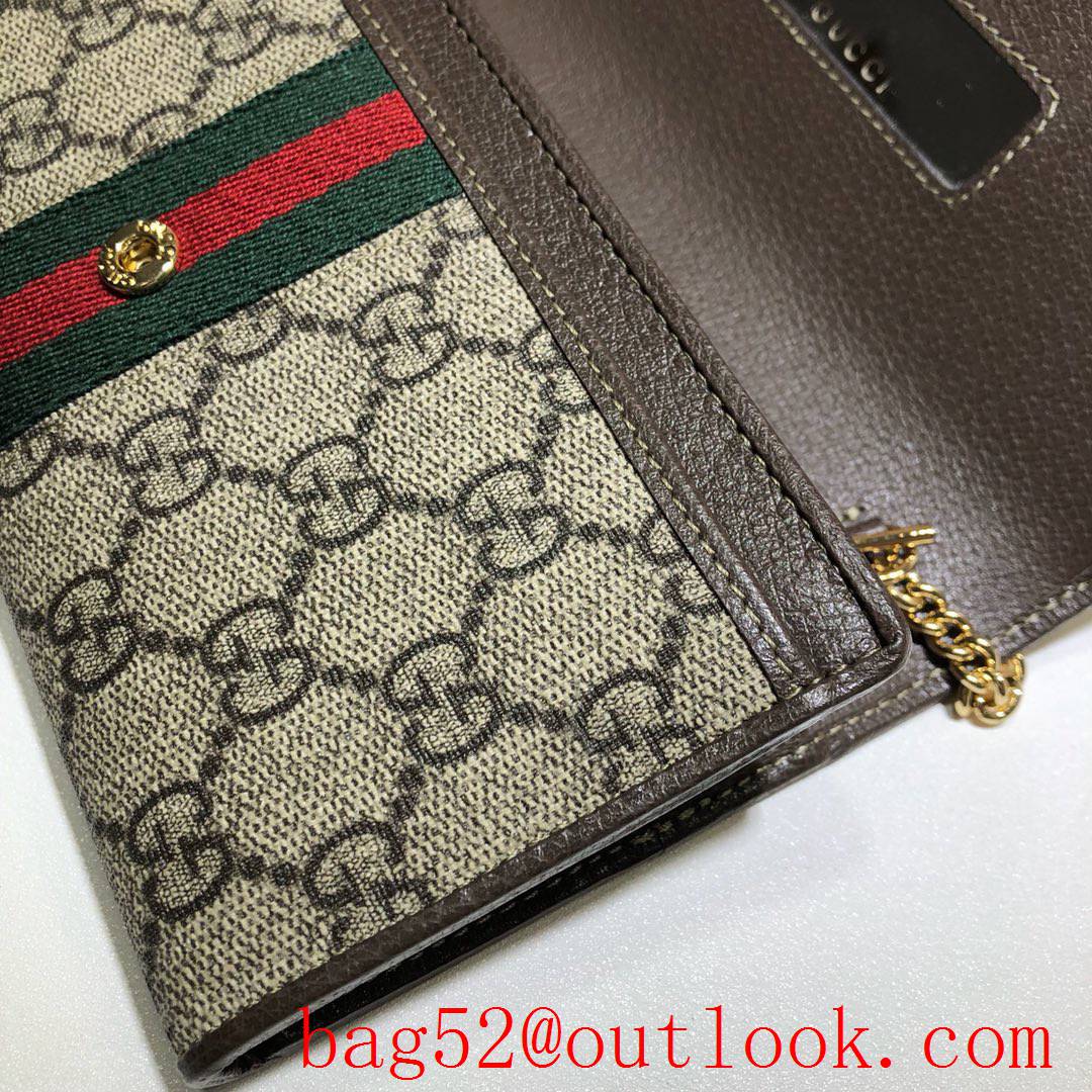 Gucci Ophidia GG small Wallet on chain woc Purse clutch