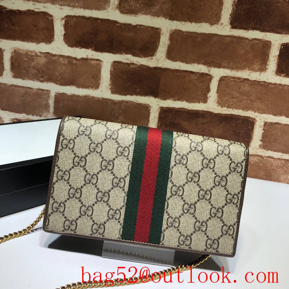 Gucci Ophidia GG small chain Shoulder Wallet Purse bag