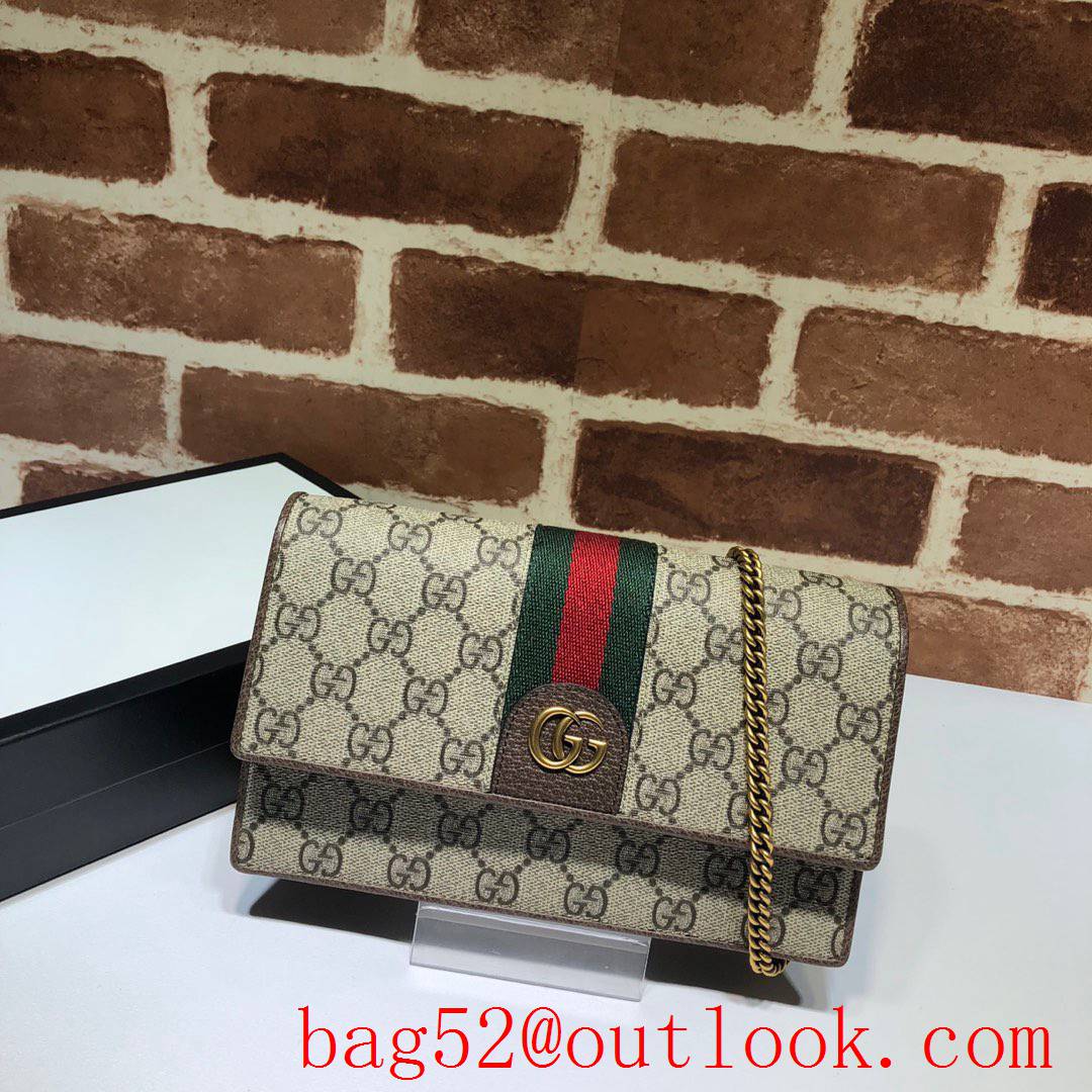 Gucci Ophidia GG chain shoulder small wallet bag purse with 3 Pigs