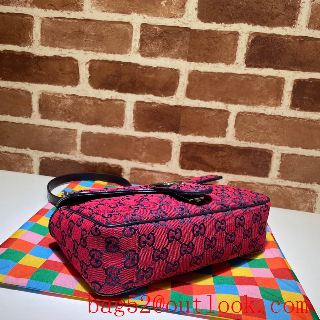 Gucci GG Marmont 26cm red Multicolor chain Shoulder Bag purse