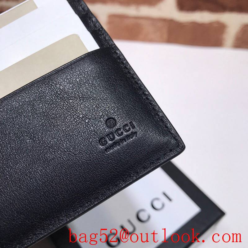 Gucci GG Supreme Men Short Wallet Tiger Purse