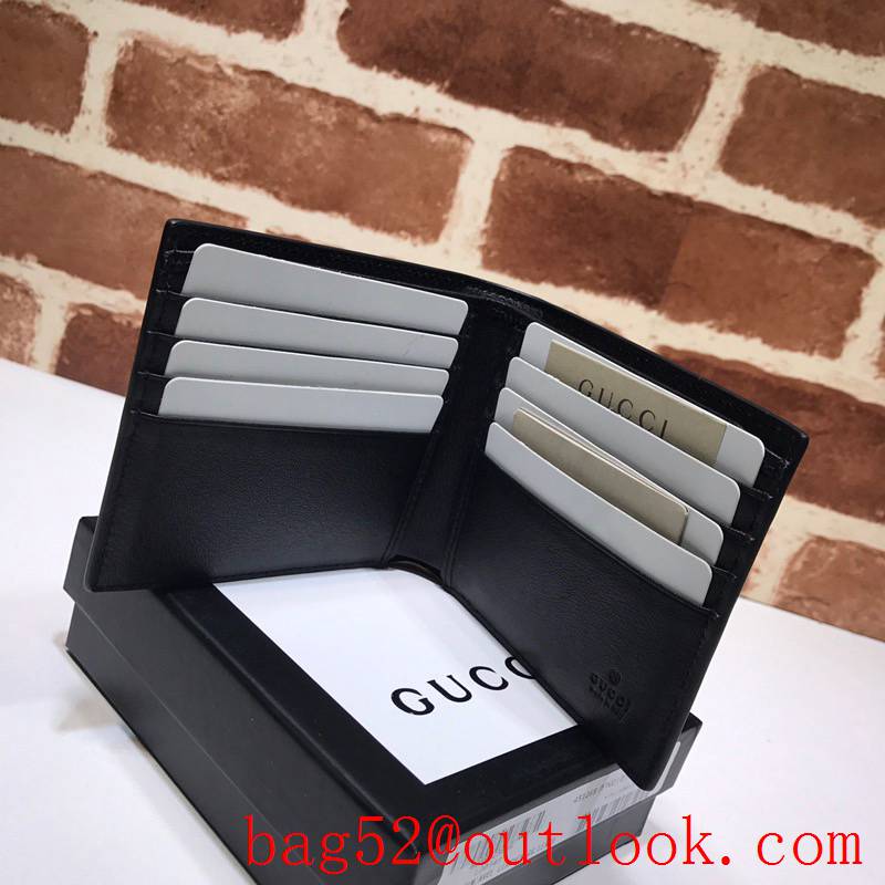 Gucci GG Supreme Men Short Wallet wolf Purse