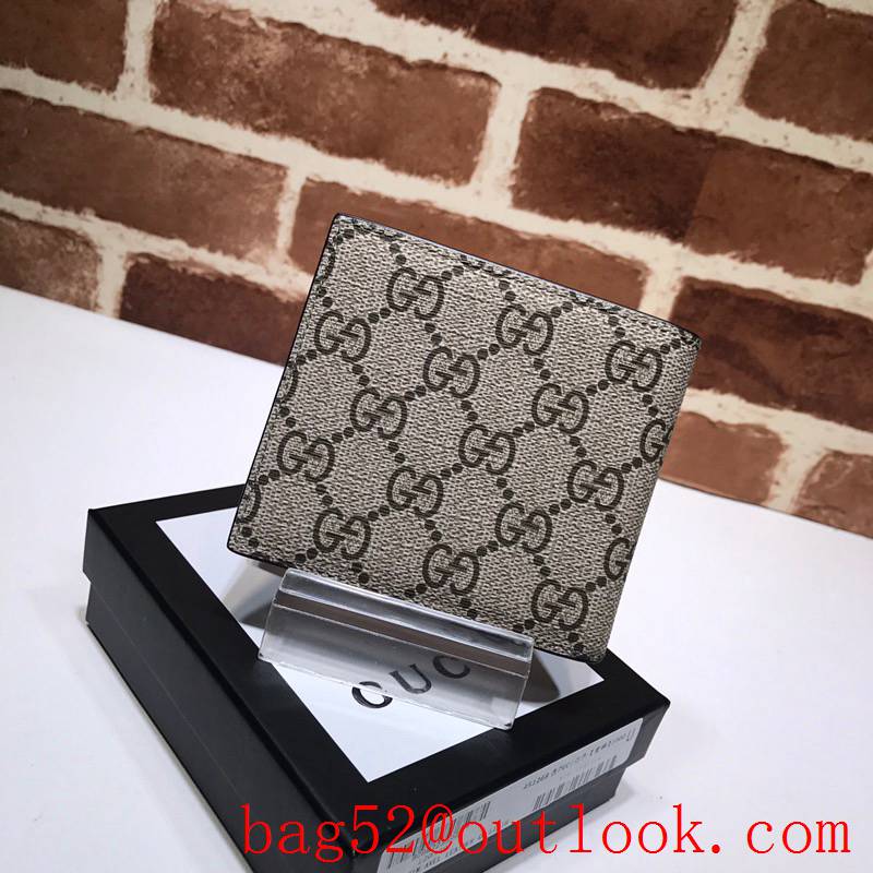 Gucci GG Supreme Men Short Wallet bee Purse