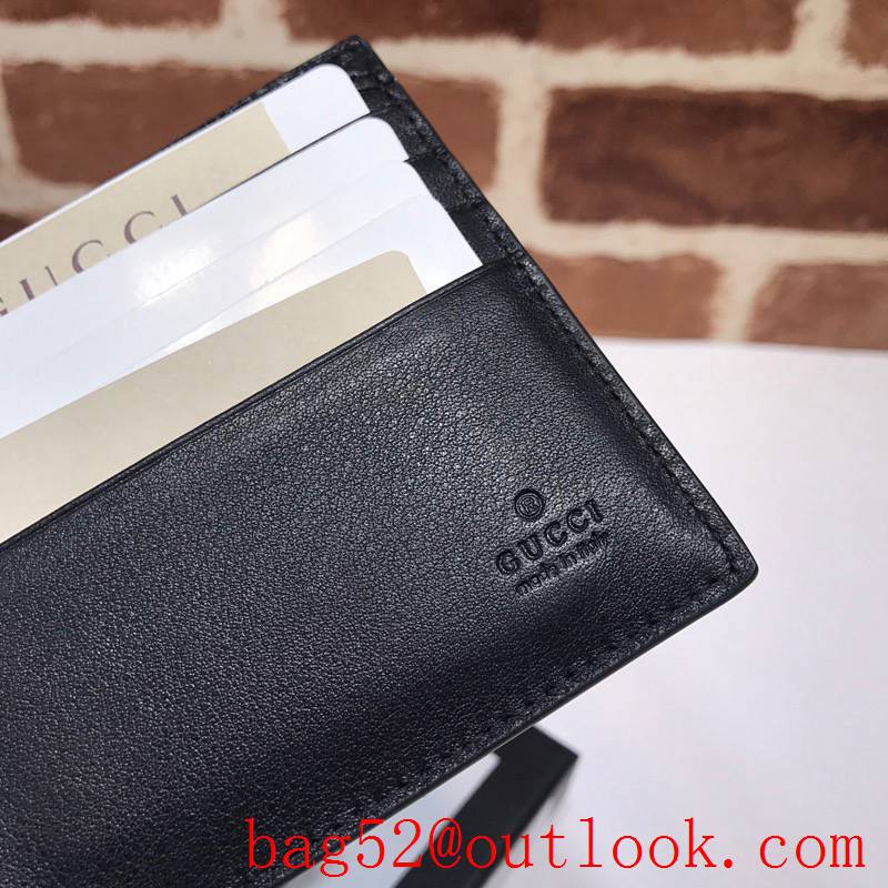 Gucci GG Supreme Men Short Wallet snake Purse