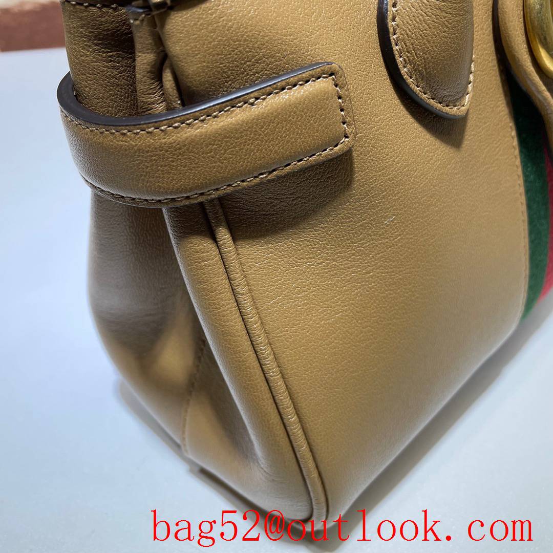 Gucci GG cowhide tan Shoulder Bag Handbag small tote