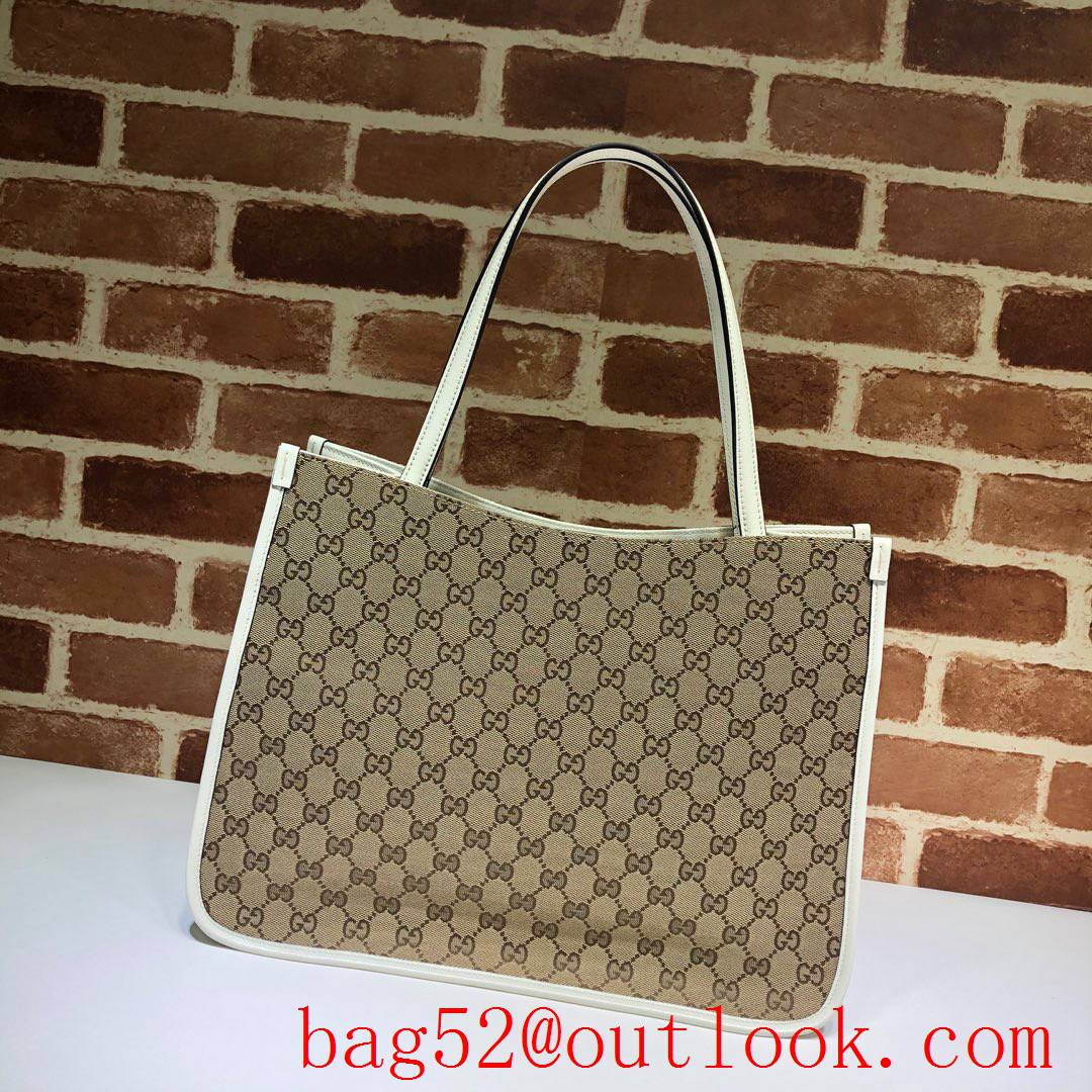 Gucci Horsebit Large cream tote bag