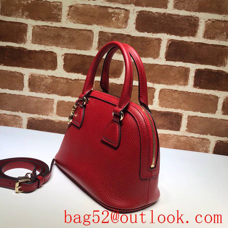 Gucci GG Small red Calfskin Shoulder tote Bag Handbag